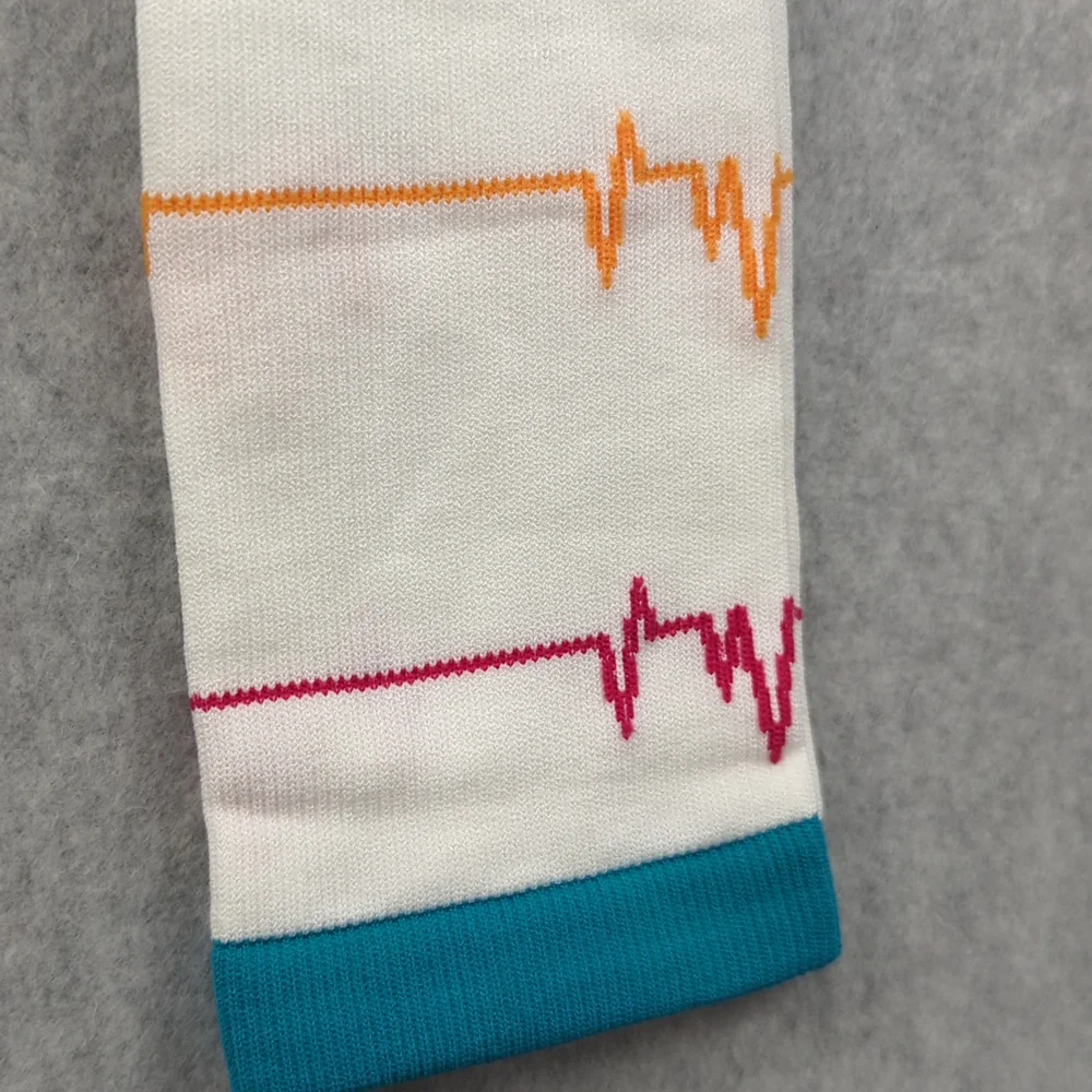 Nurse Mates compression socks 12-14mmHg 9-11 EKG‎ white